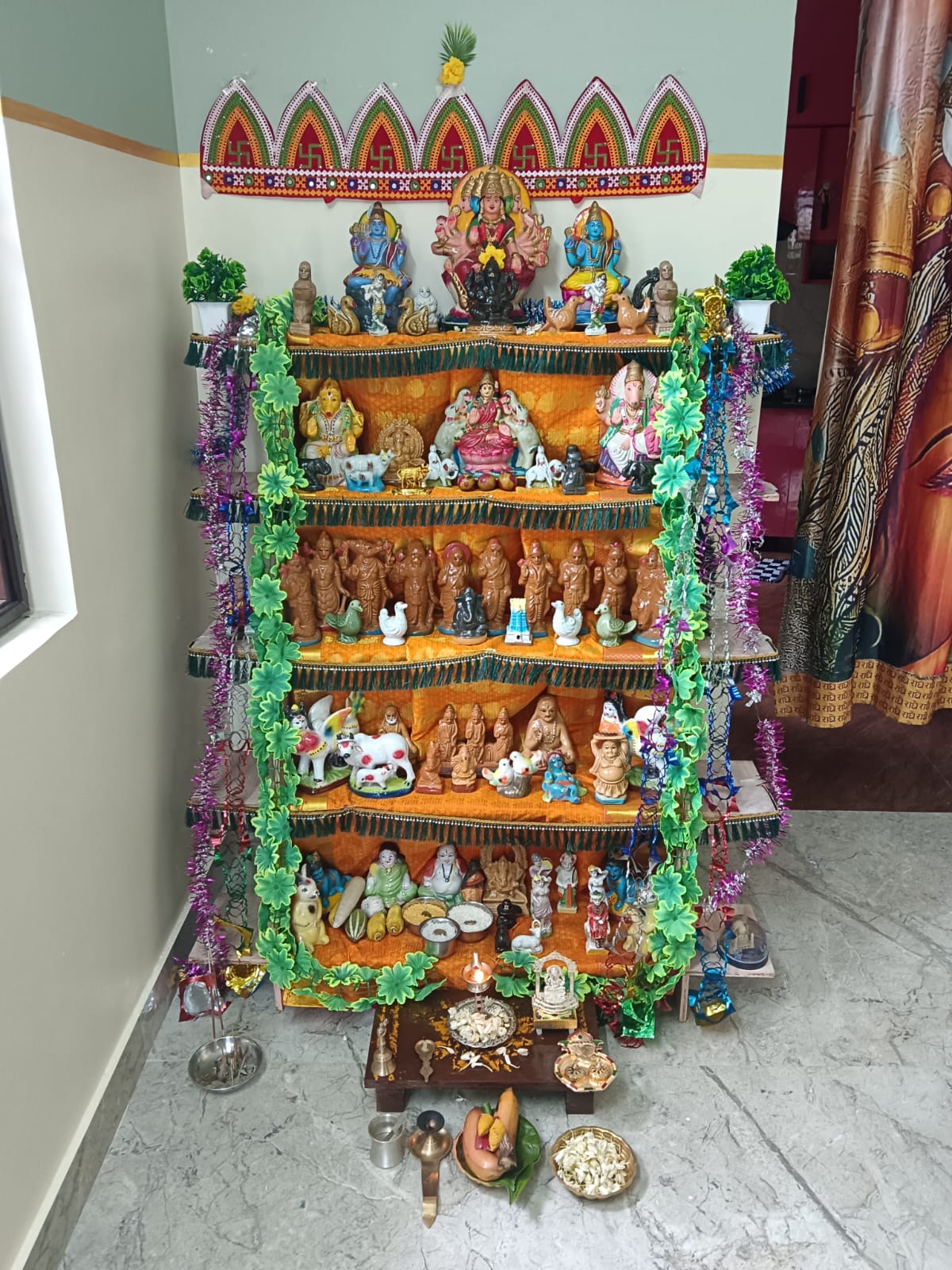 R. Aruna கொலு, கன்னியாகுமரி, திங்கள் நகர் பகுதி