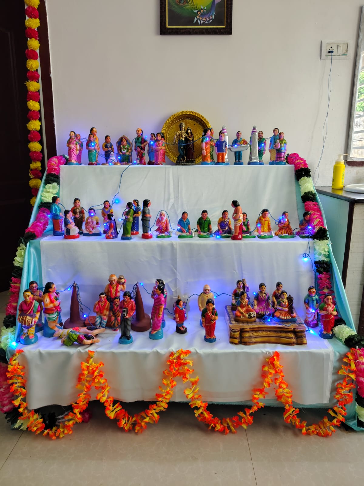 Dharmaraj and Srividya family , vidharbagya illam கொலு, Chengalpattu