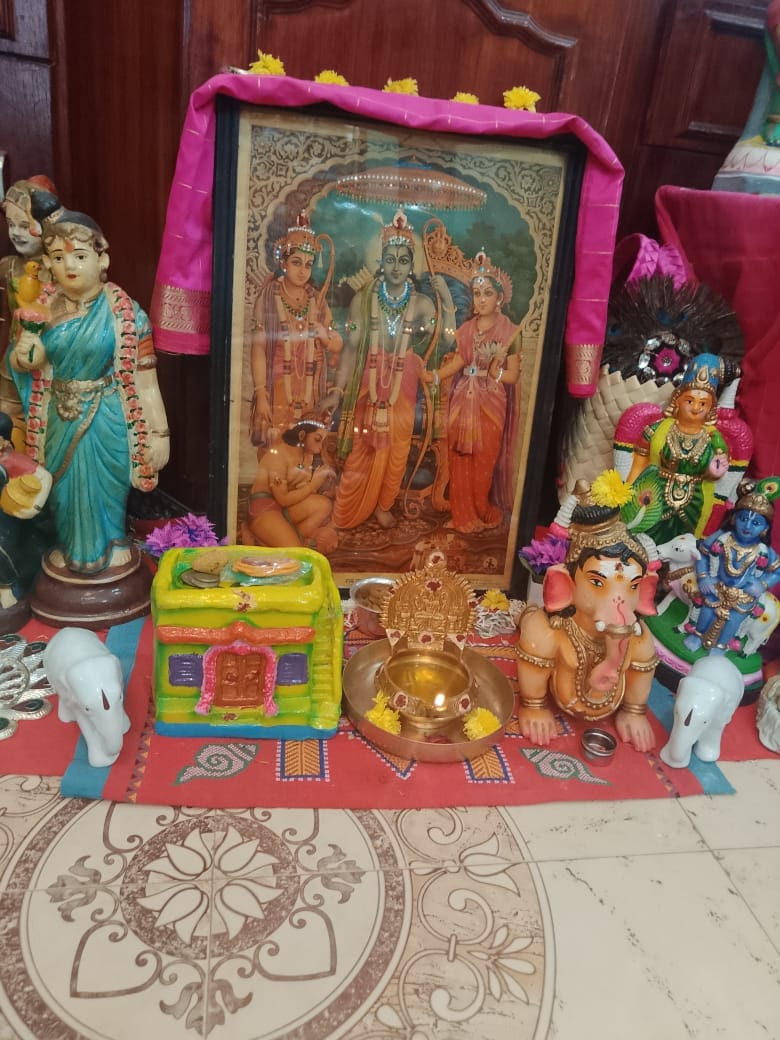 S. Kamalakannal no. 6/1 perumal koil street kandanur கொலு, Sivangai