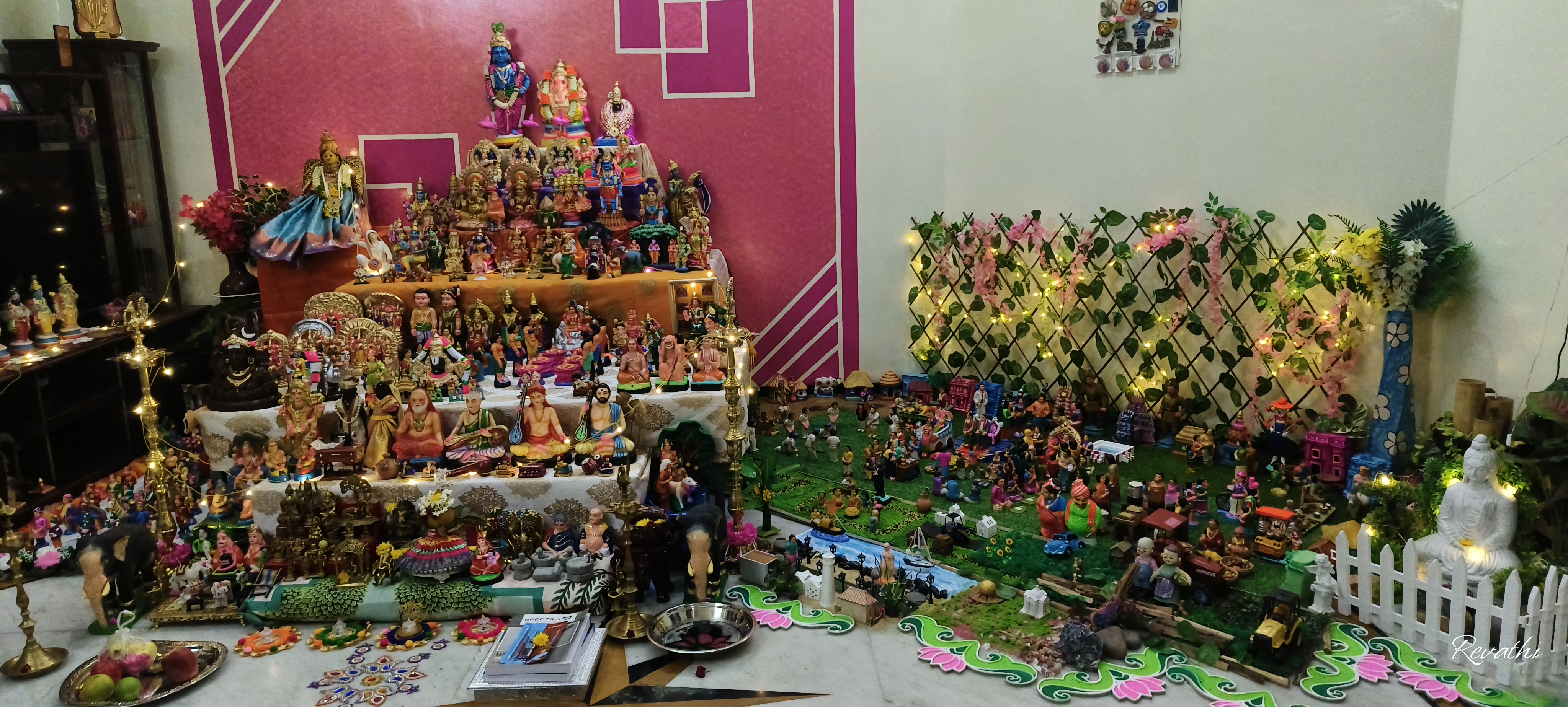 Narmadha Satheesh Kumar, Amba Sai villa, Mahaveer Nagar, Puducherry கொலு, Puducherry