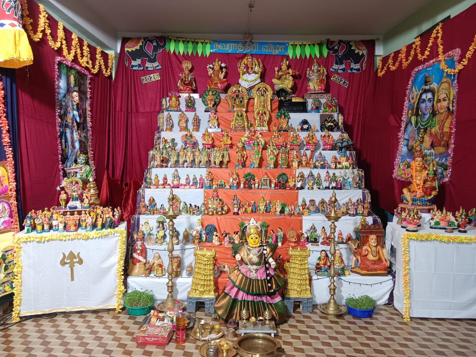 *JAIGOPAL GARODIA VIVEKANANDA VIDYALAYA MATRICULATION SCHOOL* , Karumariamman Koil Road, Kamaraj Nagar, Avadi, Chennai -71 கொலு, Chennai