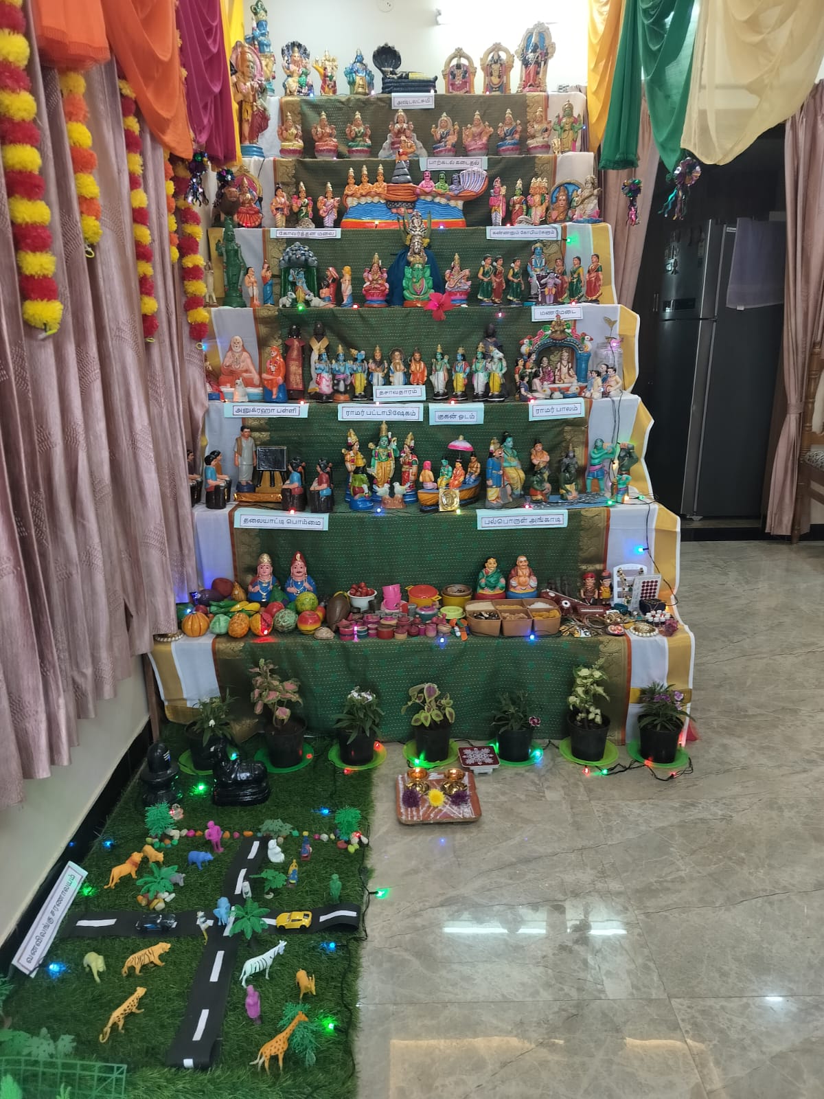 S B Sai Raksha and S Pranit கொலு, Coimbatore