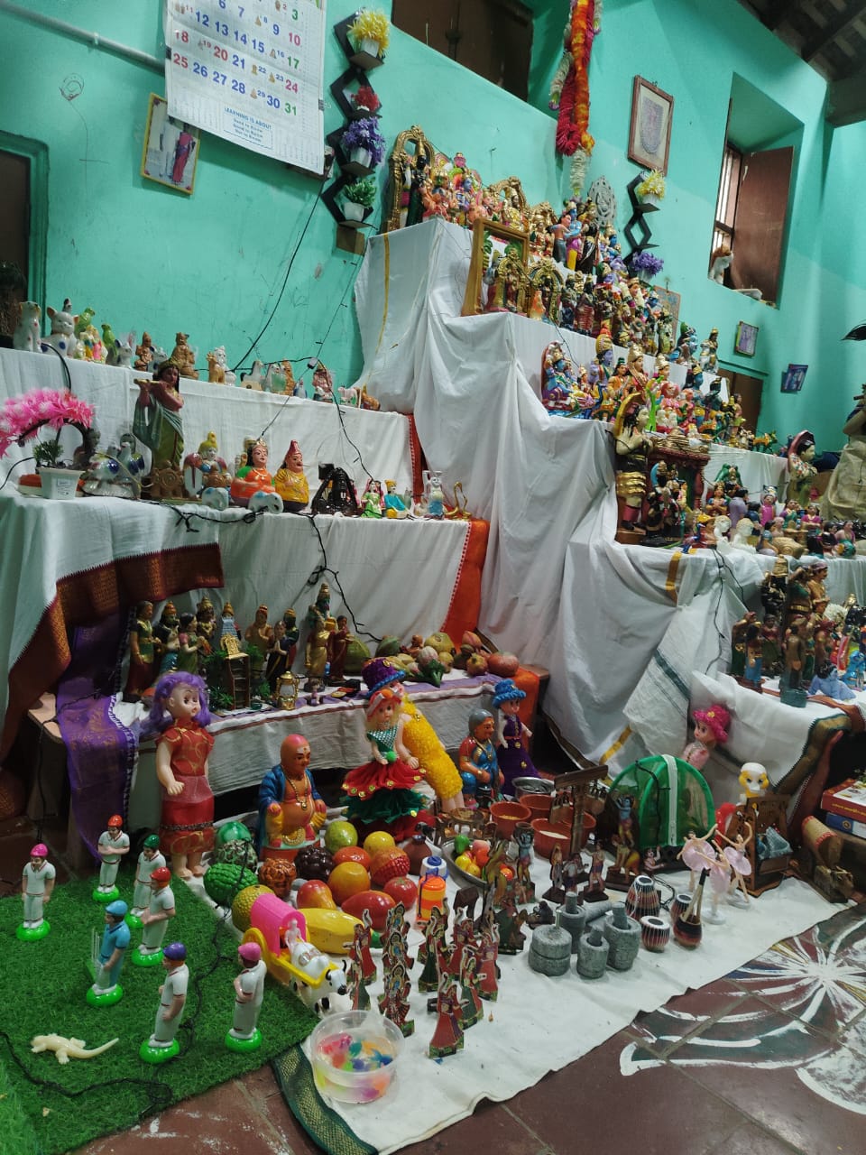 Kanagavalli Raman கொலு, Trichy. Dt.. Kattuputhur