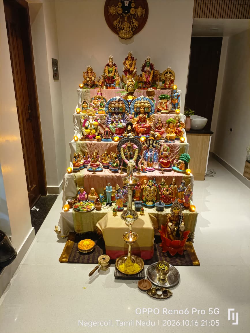 கண்ணன்
ஆராஞ்சனா பவன் 
மீனாட்சி கார்டன் 
நாகர்கோயில் கொலு, கன்னியாகுமரி