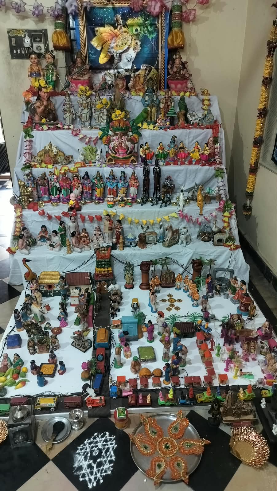 Smt Ramaravi, Tiruninravur கொலு, Tiruvallore