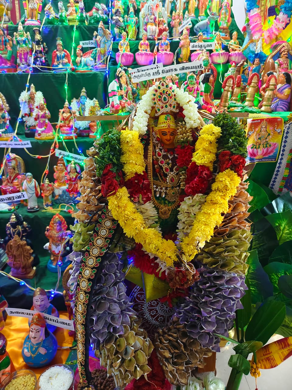 திருமதி. கல்யாணிராமன்
கண்டனூர்
காரைக்குடி தாலுகா
சிவகெங்கை மாவட்டம். Pin. 630104
Cell. 9787373330 இல்லத்துக் கொலு, Sivagangai - படம் 6